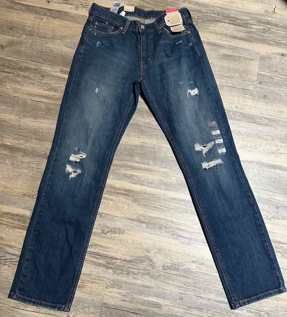 Levi's 541 Athletic Taper Dark Wash Distressed Men's 30x34 18181-0741